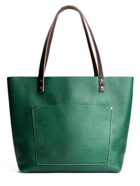 Portland leather company green medium tote